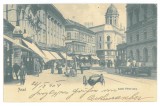 3893 - ARAD, street stores, Litho, Romania - old postcard - used - 1904, Circulata, Printata