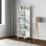 B&uuml;cherregal Vireftere 176x62x29 cm Wei&szlig; [en.casa]
