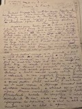 Manuscris Adrian Corbul , Scrisoare din Franța, publicat, 6 pagini și e semnat.