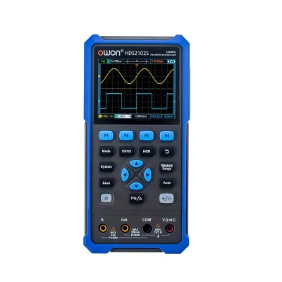 Multimetru digital și osciloscop portabil, OWON, HDS2102S, 200mV-1kV, 200mA- foto