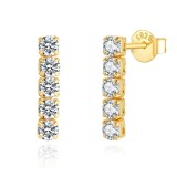 Cumpara ieftin Cercei argint 925, JW1776, model tennis, placati cu aur