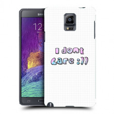 Husa Samsung Galaxy Note 4 N910 Silicon Gel Tpu Model I Dont Care foto