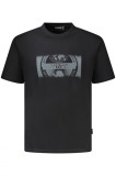 Napapijri Tricou barbati, cu imprimeu grafic, Regular Fit, Negru (Marime: M)