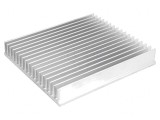 Radiator extrudat cu aripioare 166mm x 150mm x 25mm brut