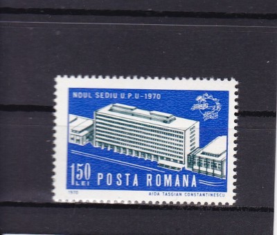 ROMANIA 1970 LP 738 NOUL SEDIU U.P.U. MNH foto