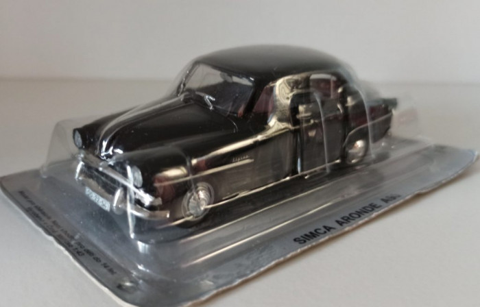 Macheta Simca Aronde A90 Elysee 1956 negru - DeAgostini Masini de Legenda 1/43