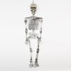 Decor Halloween Suspendat Schelet Mare Spuma Gri, Ornament Infricosator Petrecere, Interior Exterior