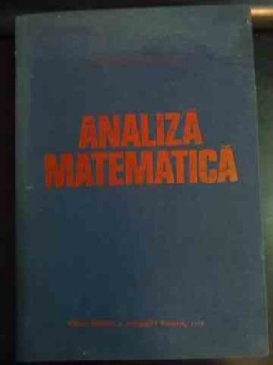 Analiza Matematica - Marcel Rosculet ,540601 foto