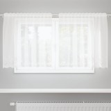 vidaXL Cortină din Dantelă cu perdele Alb 100 x 150 cm Poliester 4107866