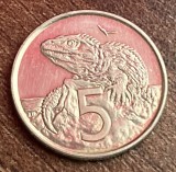 C50 - Moneda foarte veche - Noua Zeelanda - 5 centi - 2002