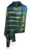 Esarfa imprimata pe ambele fete R, Dacali, bleumarin 185x70 cm, Marime universala