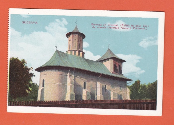 AMS @ - ILUSTRATA - BISERICA SF. NICOLAI, SUCEAVA, BUCOVINA, NECIRCULATA