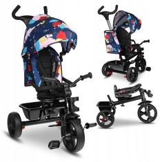 Tricicleta copii, Lionelo, Haari, Ultrapliabila, Multifunctionala, Suport picioare, Control al directiei, Scaun reversibil, Roti foto
