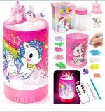Set creativ pentru copii lampa de veghe Unicorn cu telecomanda