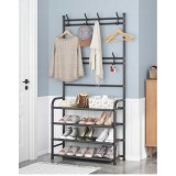 Cuier intrare, suport cu 4 rafturi pentru incaltaminte, 80x26x152 cm, JollyMag, SZ37
