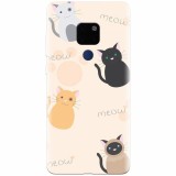 Husa silicon pentru Huawei Mate 20, Meow