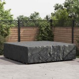 Cumpara ieftin Husă pentru mobilier de exterior Negru 260 x 260 x 90 cm 600D