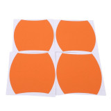 Set 4 bucati protectie zgarieturi manere usa din autocolant carbon 3D Orange, AVEX