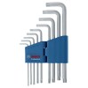 BOSCH Set 9 chei imbus TORX pentru insurubat, desurubat, diametru 10-50 mm