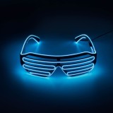 Ochelari Deghizare, Model Bleu Neon, Lumina Reglabilă Cu 3 Moduri, Fără Baterii
