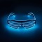 Ochelari Deghizare, Model Bleu Neon, Lumina Reglabilă Cu 3 Moduri, Fără Baterii