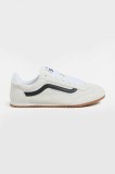 Vans sneakers din piele &icirc;ntoarsă Super Lowpro culoarea alb, VN000D83CCZ1