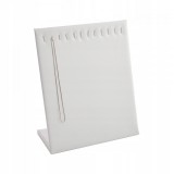 Cumpara ieftin Expozitor Bijuterii &ndash; Ecopiele Alb &ndash; 25 x 20 x 8 cm &ndash; Pentru Lănțișoare,