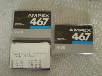 Lot 3 Casete AMPEX 30 DAT - Inregistrate o singura data - 24 foto