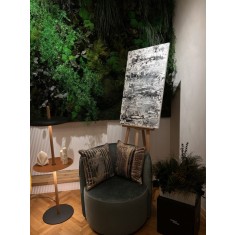 NOCTURNE &ndash; pictură abstractă contemporană, lucrare &icirc;n relief