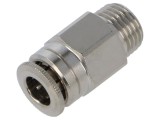 Racord push-in simplu alamă nichelată M10x1 30bar