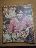 revista femeia octombrie 1987 - vasile seicaru , eva kiss , delta dunarii , merele de voinesti