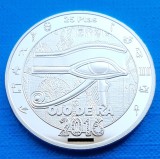 Sahara Occidentala 25 Peseta 2016 Ochiul lui Ra UNC 40mm