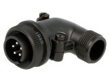 Conector Circular Aluminiu Negru 14S-5P