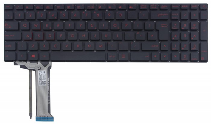 Tastatura Laptop, Asus, ROG GL551, GL551J, GL551JK, GL551JM, GL551JW, GL551JX, enter mare, layout UK