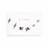 Cumpara ieftin Set cercei 3 perechi cu pin argint