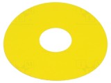 Tăbliță descriptivă galbenă 45x75mm plastic