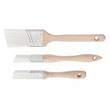 Cumpara ieftin Set 3 pensule profesionale pentru vopsea Deco Craft, pentru colturi si unghiuri, PBT, lemn, multicolor