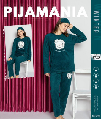 Pijama dama cocolino turcuaz - LMarimea foto