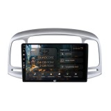 Cumpara ieftin Navigatie HUB64 Hyundai Accent (2006-2011), 2GB RAM, Android, GPS, Wi-FI, Carplay, Android Auto, USB, Bluetooth, Radio, Waze, Touchscreen, 9 inch