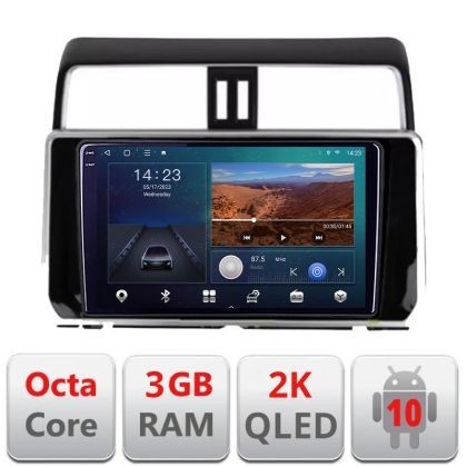 Navigatie Toyota Prado J150 2018- B-1065 Android Ecran 2K QLED octa core 3+32 carplay android auto KIT-1065+EDT-E310V3-2K CarStore Technology