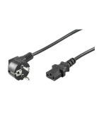 Cablu alimentare PC 1.5m Schuko tata 90 la IEC320-C13 mama H03VV-F3G 0.75mm&sup2; conductor aluminiu