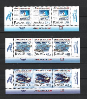 ROMANIA 2020 - AEROMFILA 2020, STRAIF DIN MINICOLI (2), MNH - LP 2281 foto