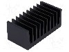 Radiator extrudat, aluminiu, 50mm x 100mm, neagra, FISCHER ELEKTRONIK - SK 92 50 SA