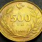 Moneda 500 LIRE - TURCIA, anul 1990 * cod 1147 D