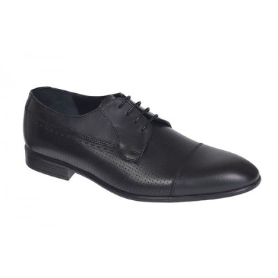 Pantofi barbati eleganti din piele naturala Negru Lucas 709NEGRU foto