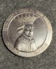 Medalie Argint Petru Rareș, Domn al Țării Moldovei, Diametru 60mm, Argint 0.800