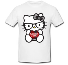 Tricou &amp;quot; Hello Kitty Geek chik &amp;quot; foto