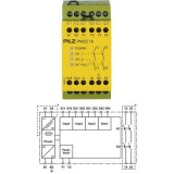 Releu de Siguranță PNOZ 16 24VAC 24VDC IP40