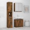 VidaXL Set dulapuri bucătărie, 3 piese, stejar afumat, lemn prelucrat 3115881
