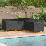 vidaXL Husă pentru mobilă Negru 220 x 220 x 80 cm Material Oxford 420D 4105658